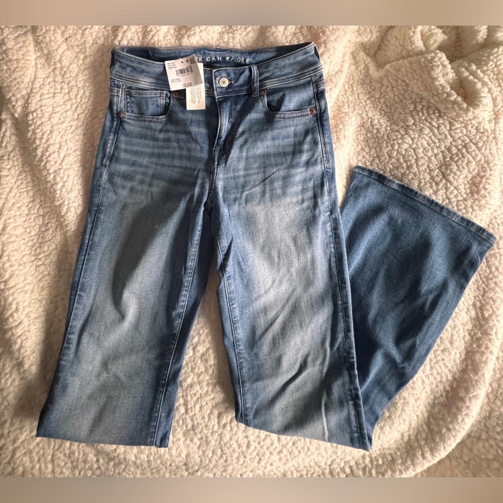 American Eagle Outfitters Light Wash Flare Jeans
